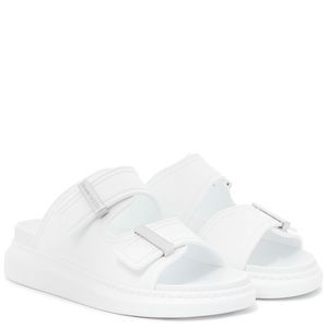 Alexander McQueen Two Band Rubber Slides - size 41